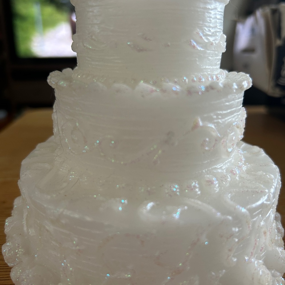 White Decorative Cake Candle